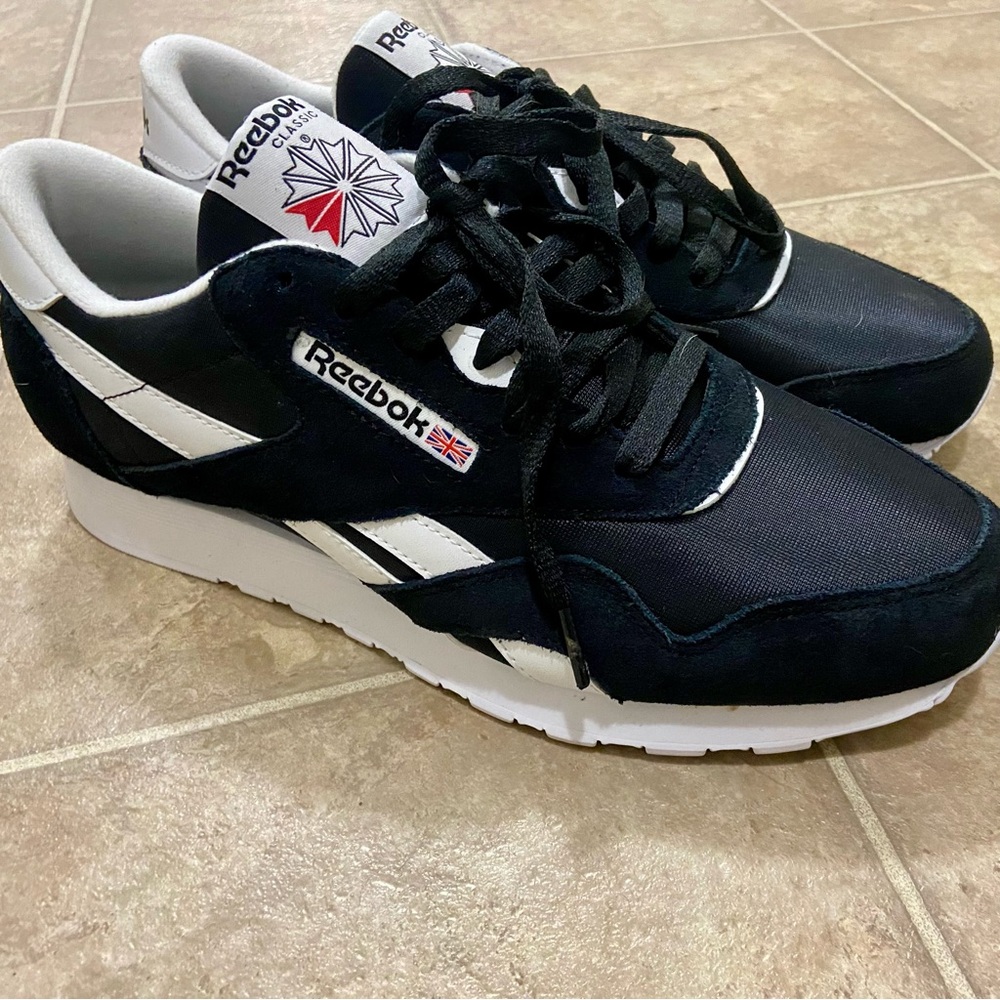 Reebok Classic Black and White Sneakers